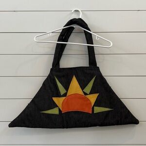 Stylish Black and Orange Women's Bag